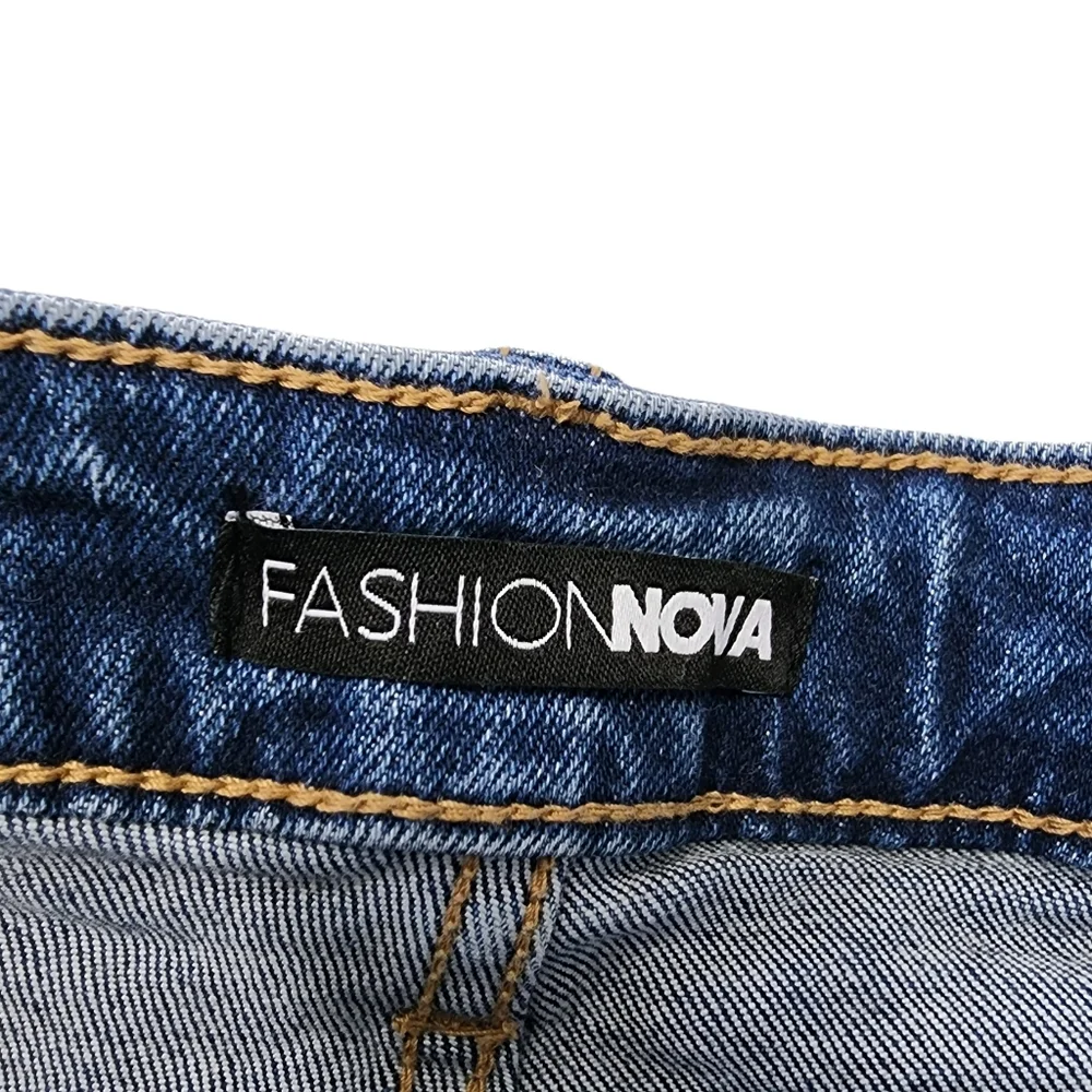 Fashion Nova Hi Waist Distressed Jean Shorts Size 13