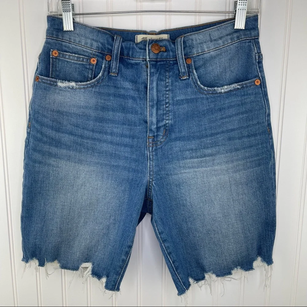 Madewell High-Rise Denim Mid-Length Shorts Size 25 L0367