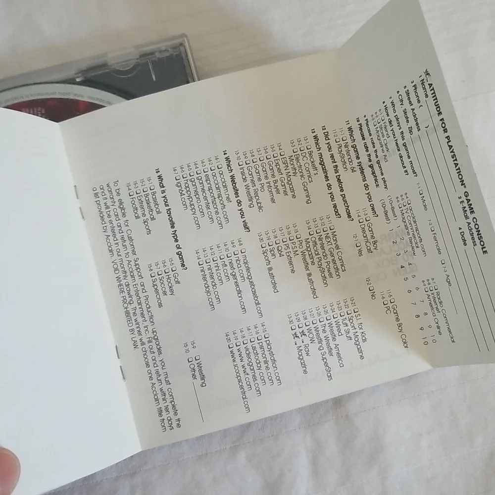 Sony includes manual