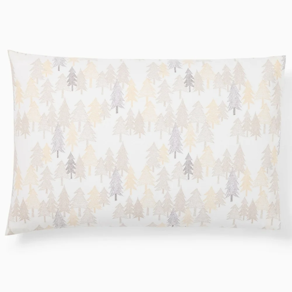 *West Elm Sumi Forest Percale King Pillowcases (Set of 2)