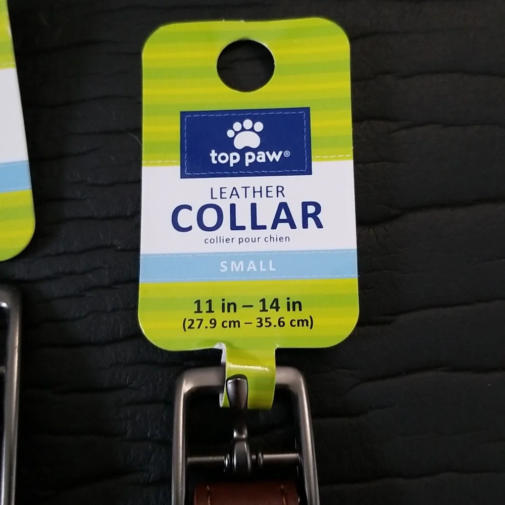 Top Paw leather collar