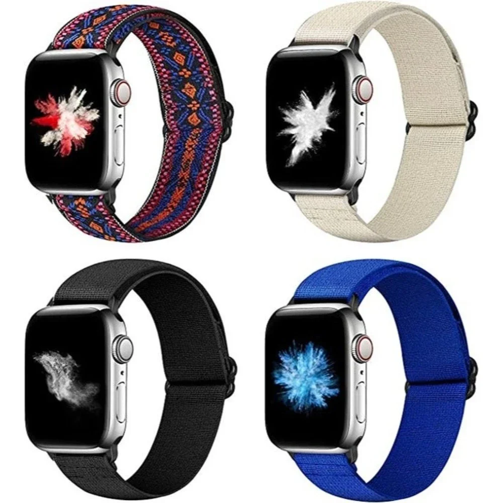 Nylon Elastic Watch Band Compatible with Apple Watch 44mm