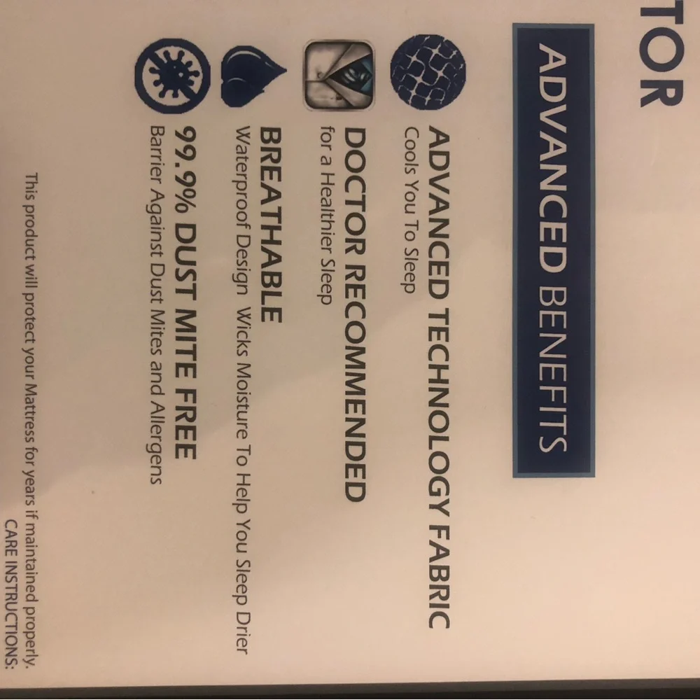 Brand New In Box Cooling Mattress Protector Twin XL