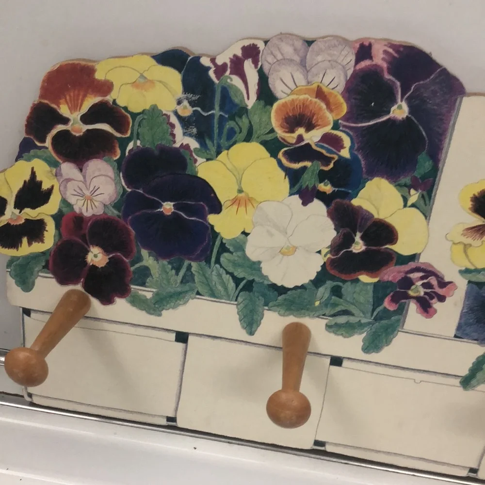 Boston Warehouse pansy basket