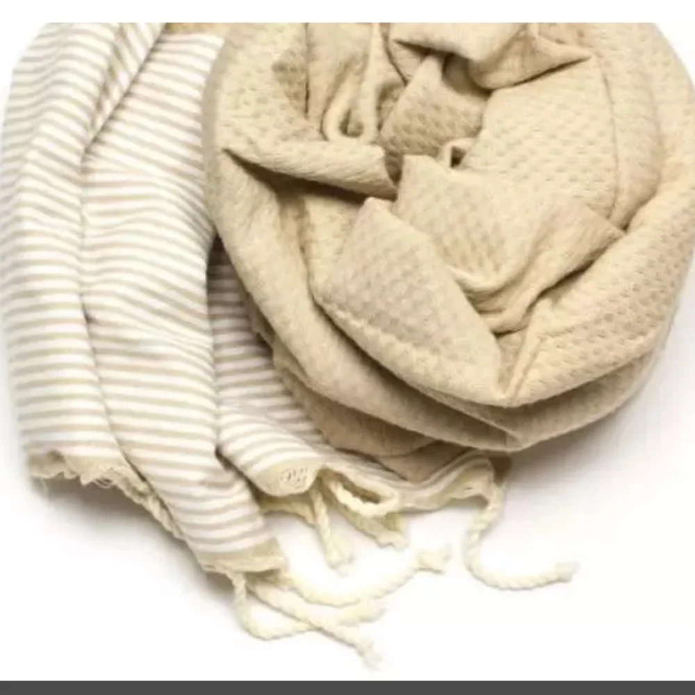 Anna Aniq FOUTA HONEYCOMB - NATURAL RAFFIA