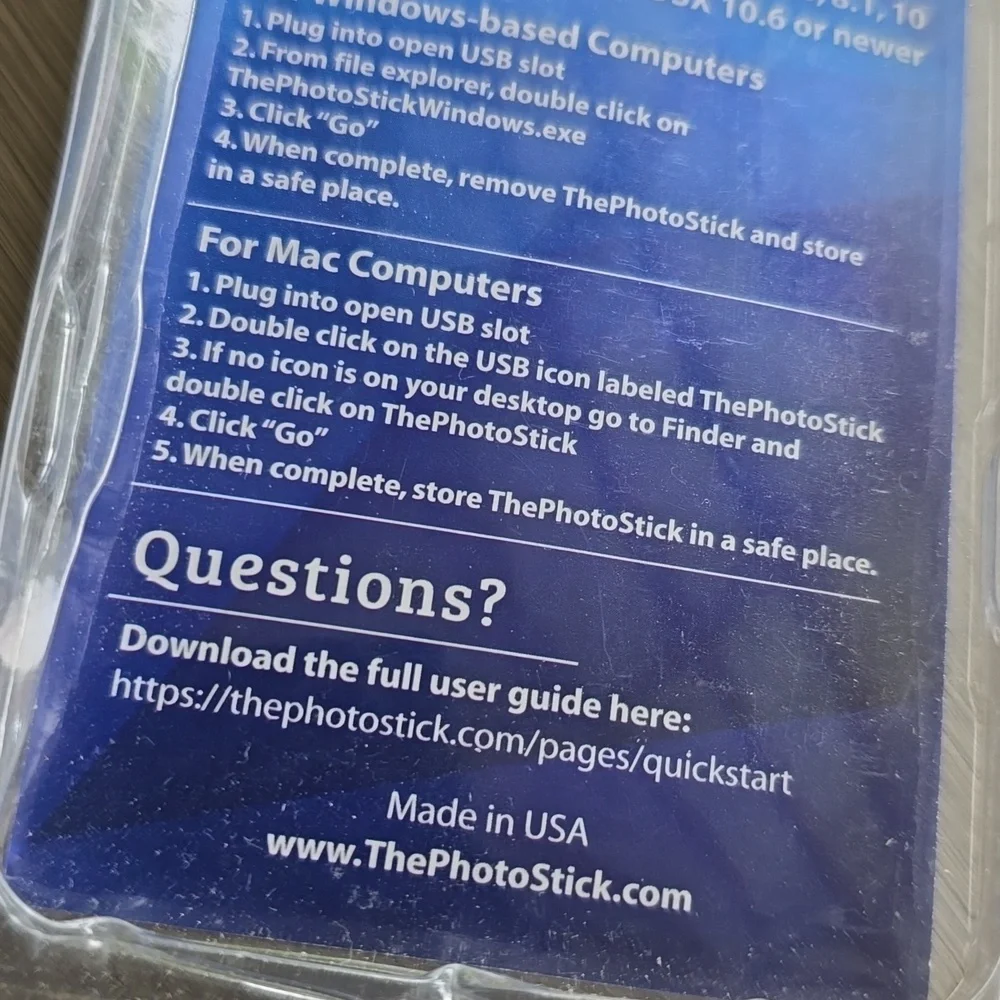 Photostik questions leave