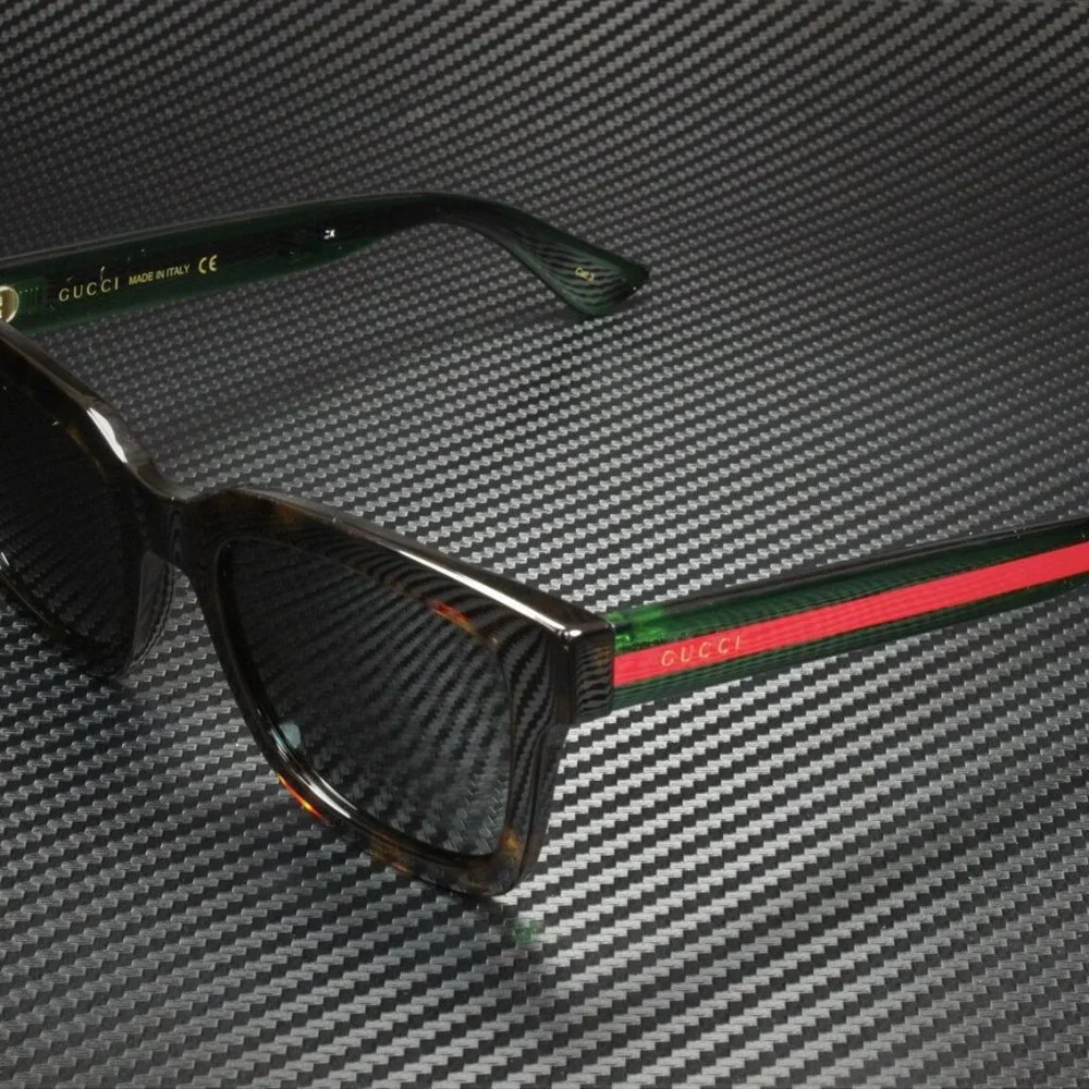 Gucci Green Grey 52mm Sunglasses