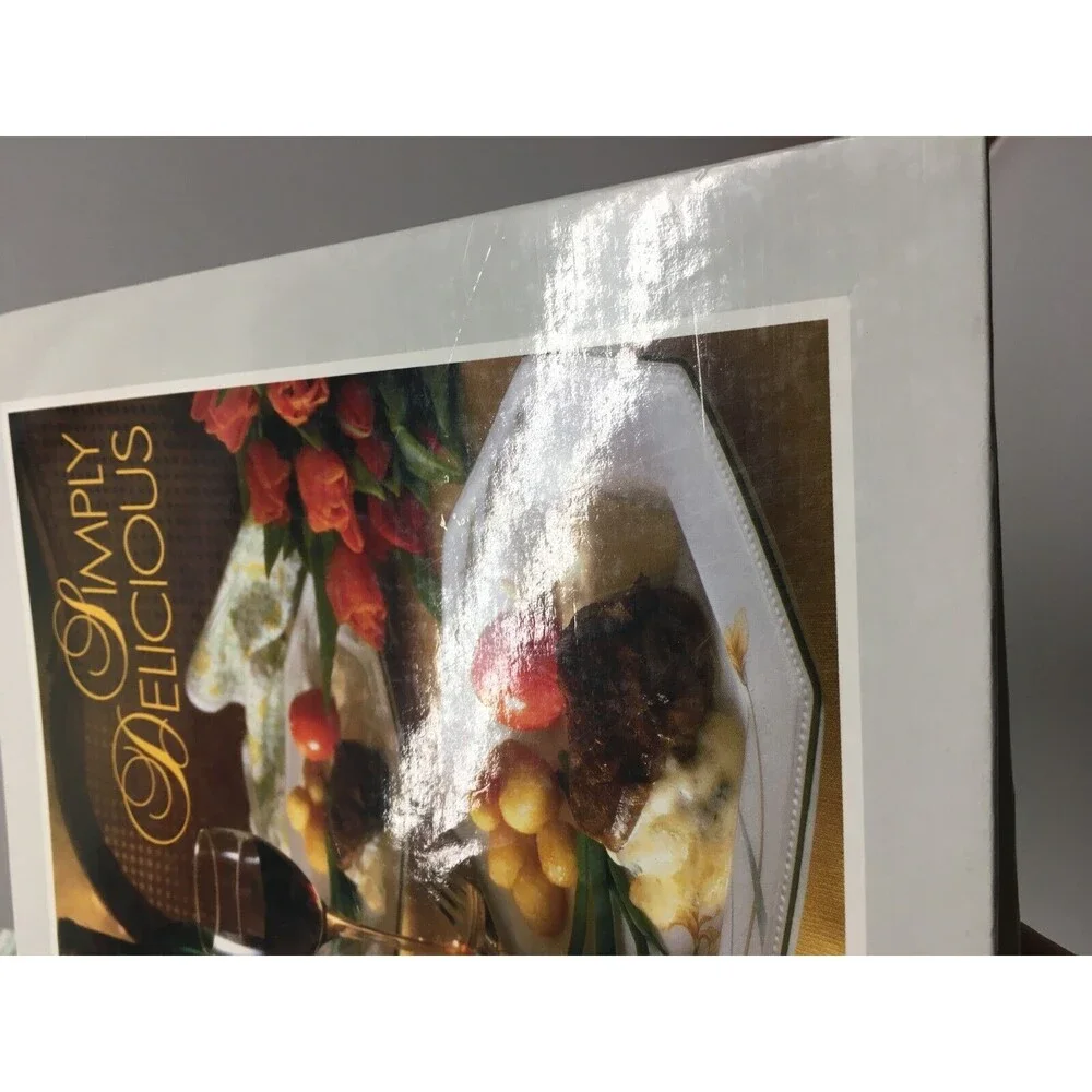 Simply Delicious Recipe 2 Ring Binder Cooking Vintage Menu Meal Planning RGUC