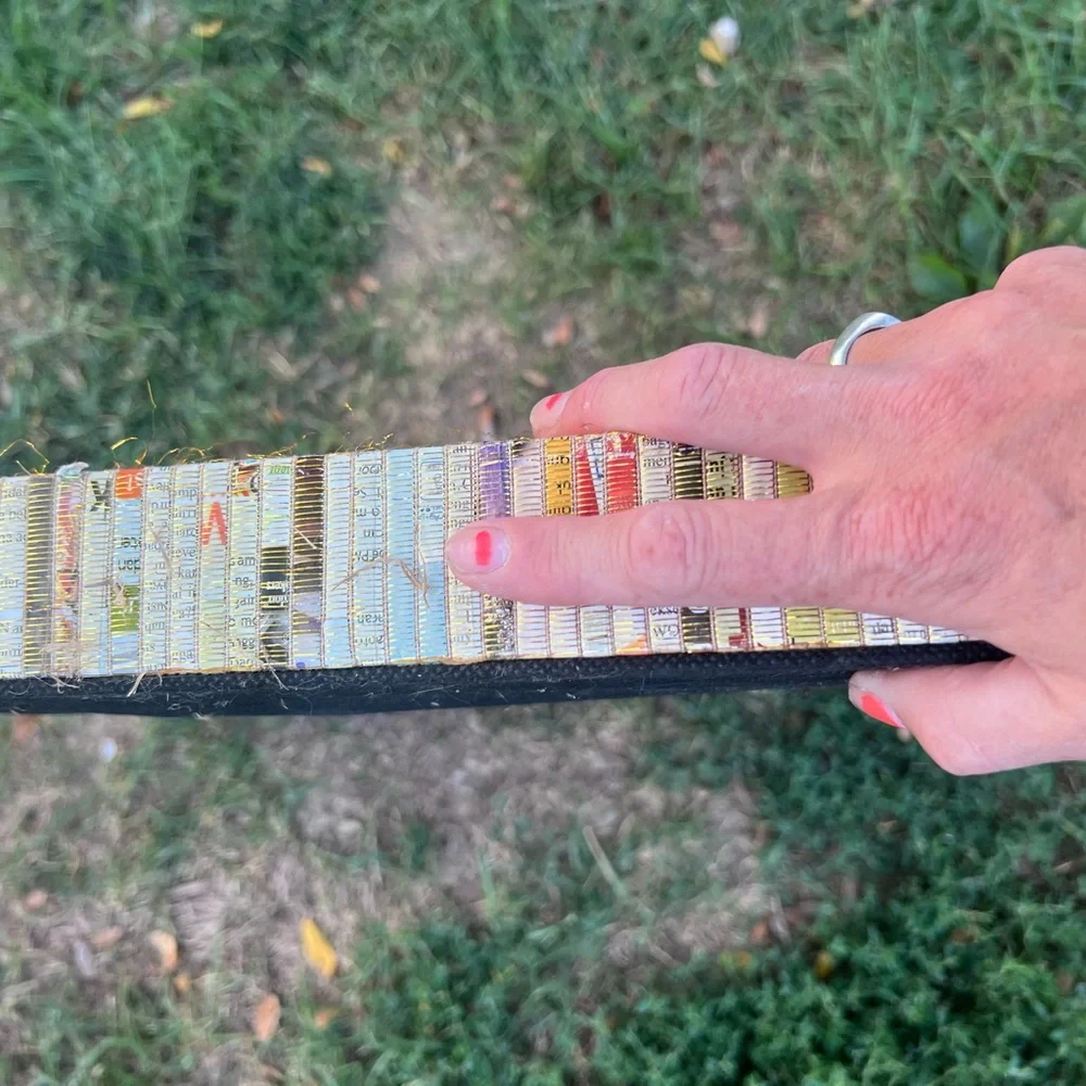 Recycled Magazine Origami Mirror