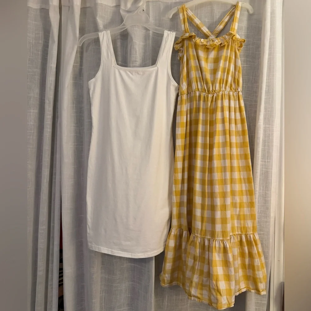 Lot of 3 Girls Dresses Old Navy (6/7) Cat and Jack (7/8), SHEIN (12)
