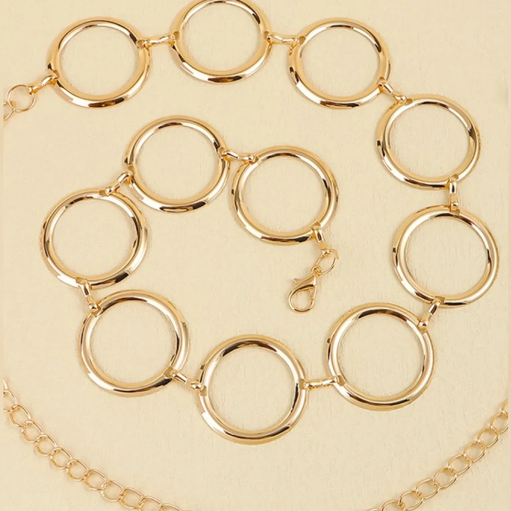 Adjustable Circle Ring Chain Belt