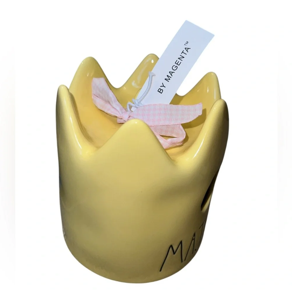 RAE DUNN 2021 LL Yellow Crown Birdhouse - MAJESTIC