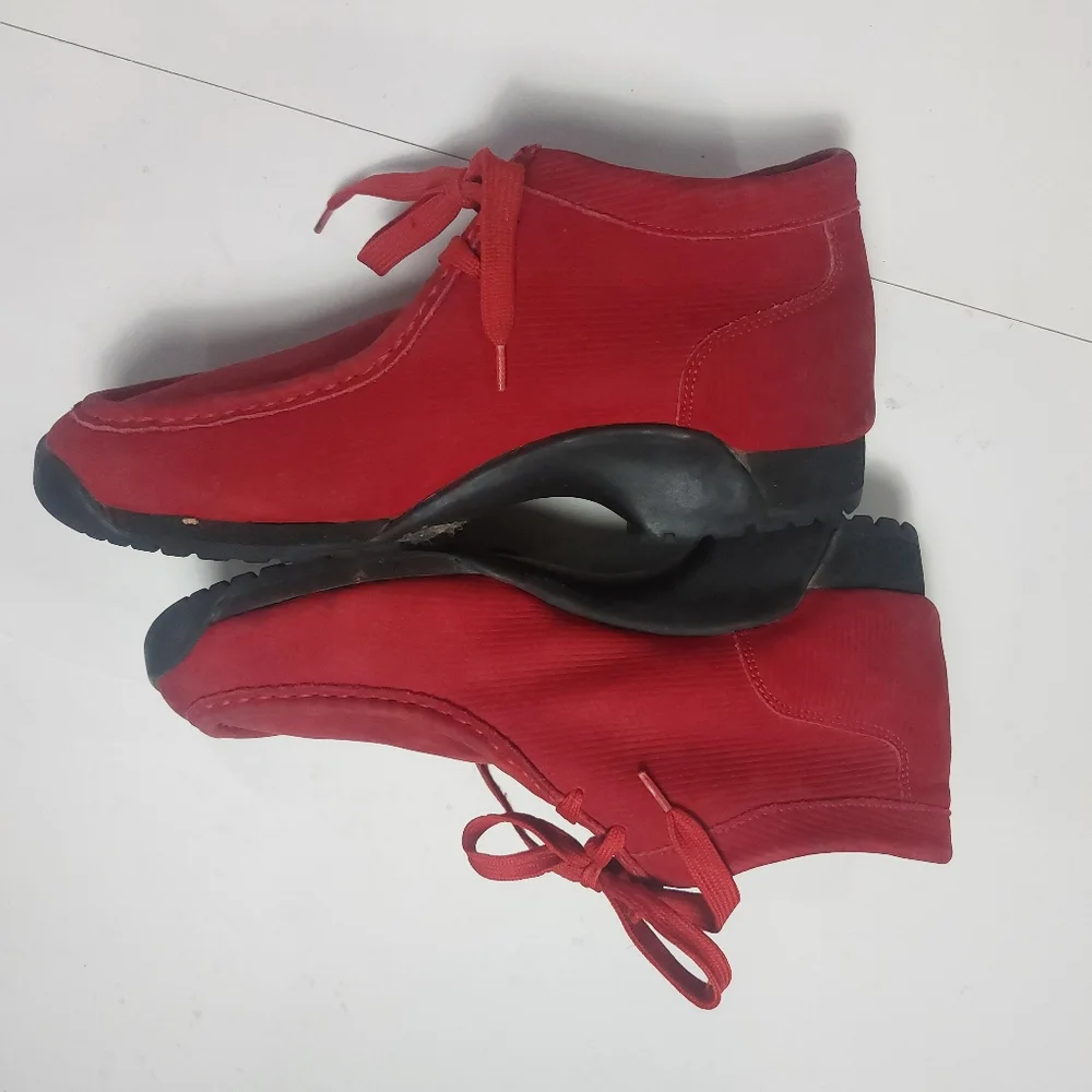 BUFFALINO Men's Red Leather/Suede Chukka Casual Wear Boots Size 12M