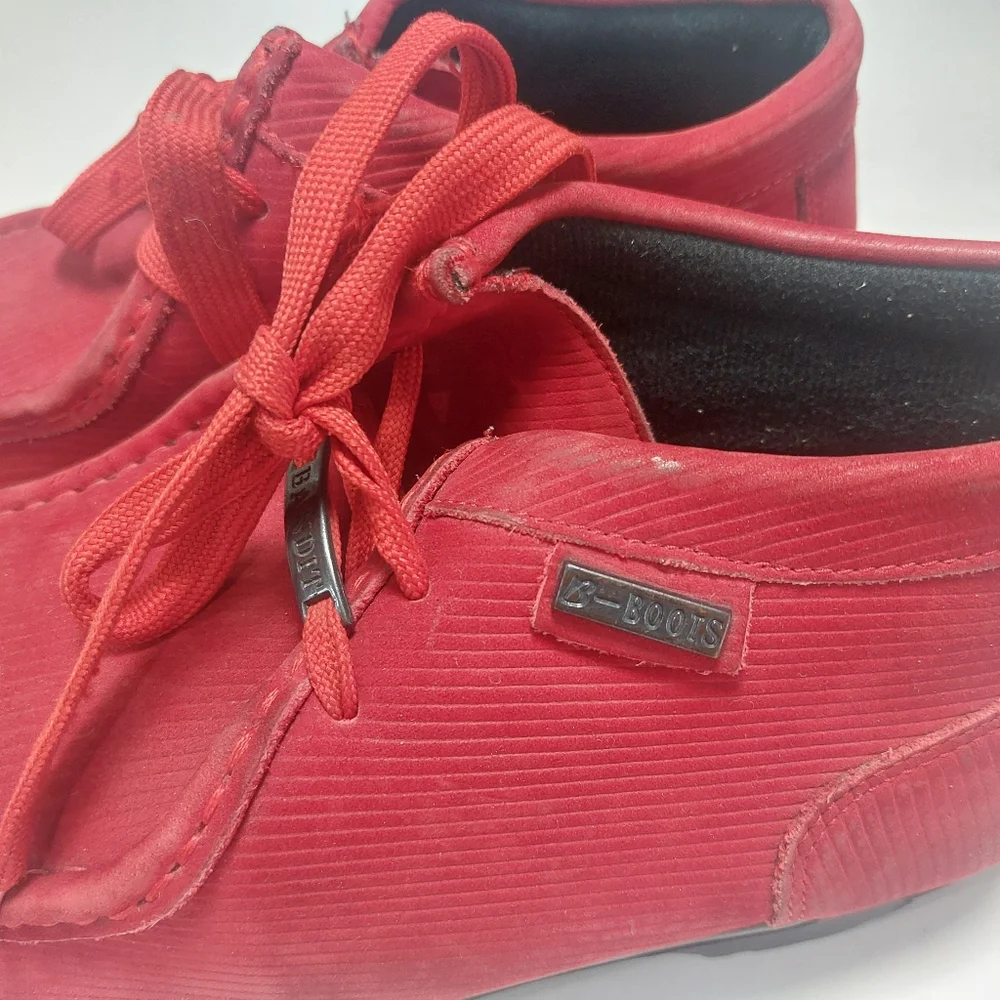 BUFFALINO Men's Red Leather/Suede Chukka Casual Wear Boots Size 12M