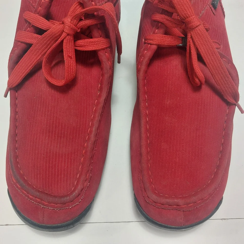 BUFFALINO Men's Red Leather/Suede Chukka Casual Wear Boots Size 12M