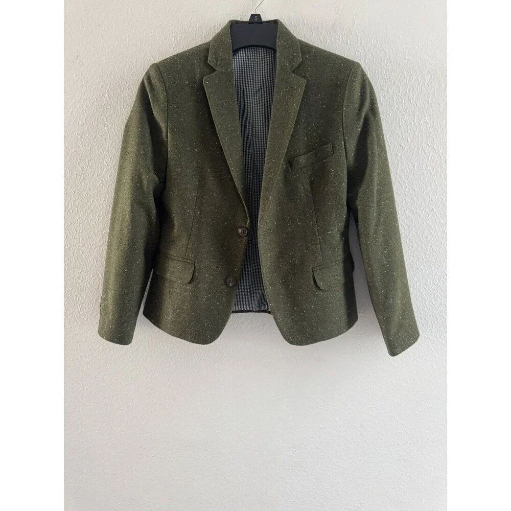 Class Club big Boys Blazer wool jacket blazer size L 10/12 Dillards olive