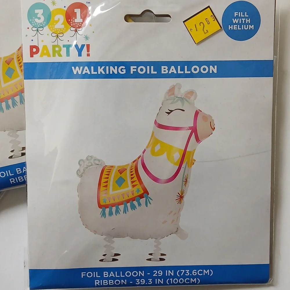 3-2-1 Party Walking Foil Balloon Set