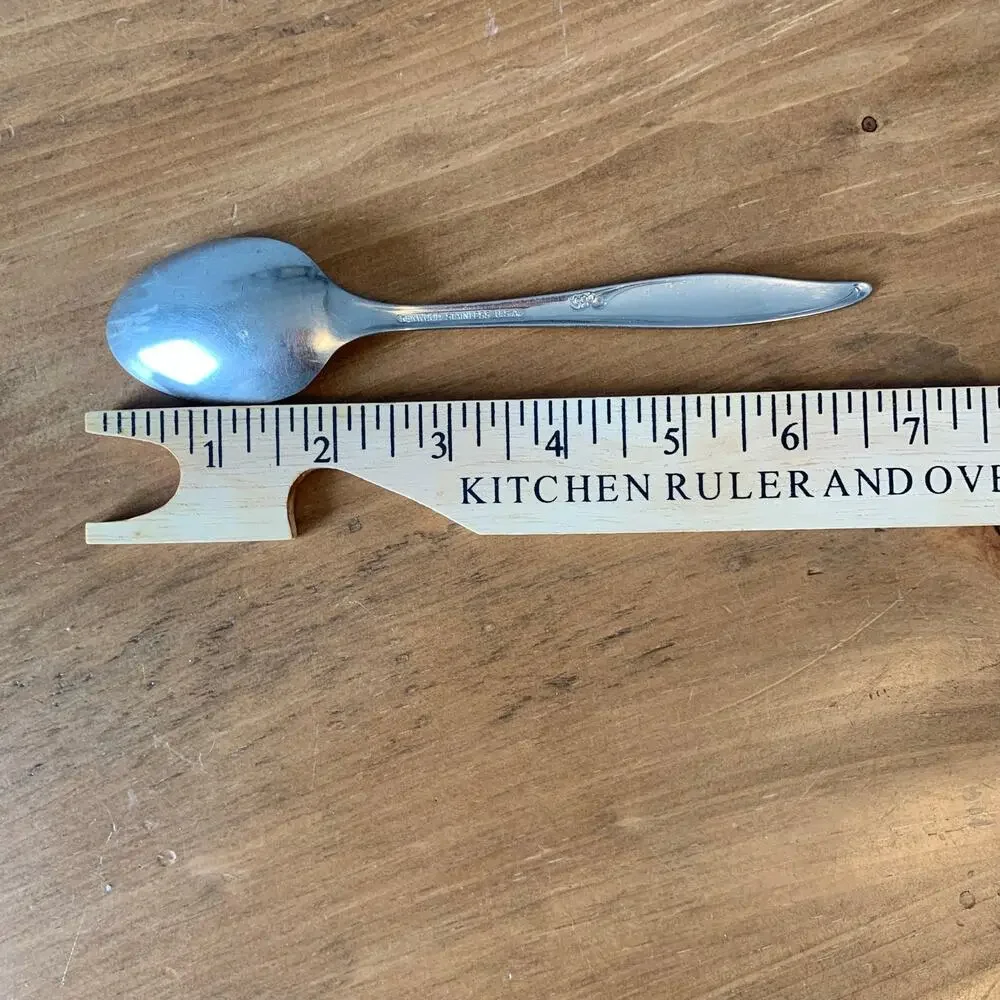 Oneida Kenwood FOREVER ROSE Stainless USA 7 Place/Oval Soup Spoon Flatware Vtg