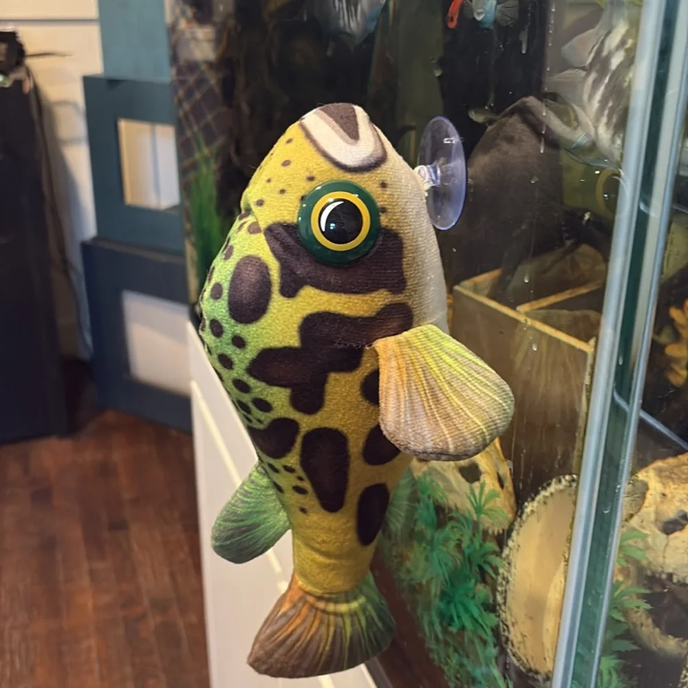 Pufferfish suction cup stuffed friend like new