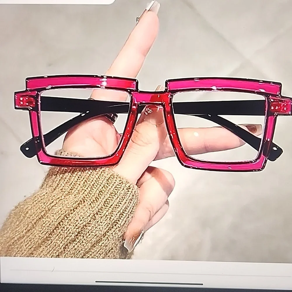 Anime Candy Color Square Glasses 👓