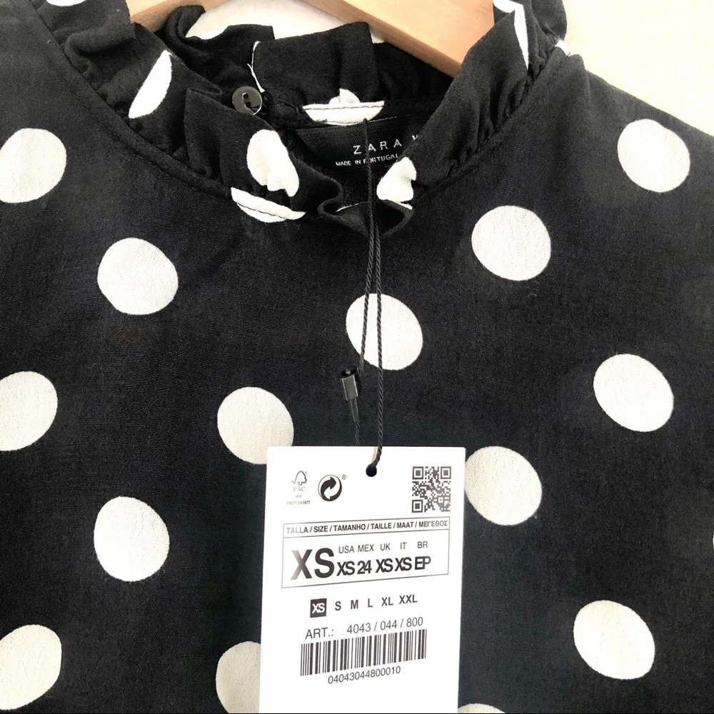 Zara smocked puff