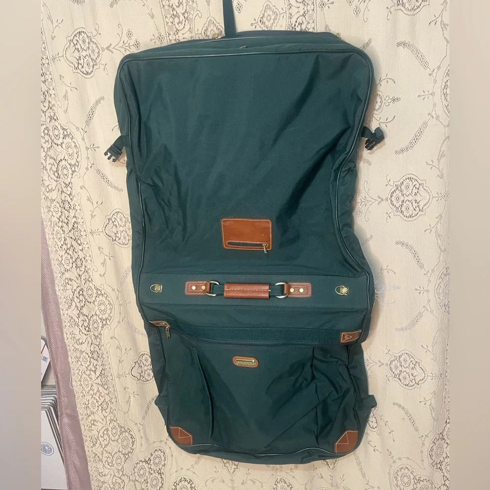 Jaguar: vintage 90s deep green wardrobe bag