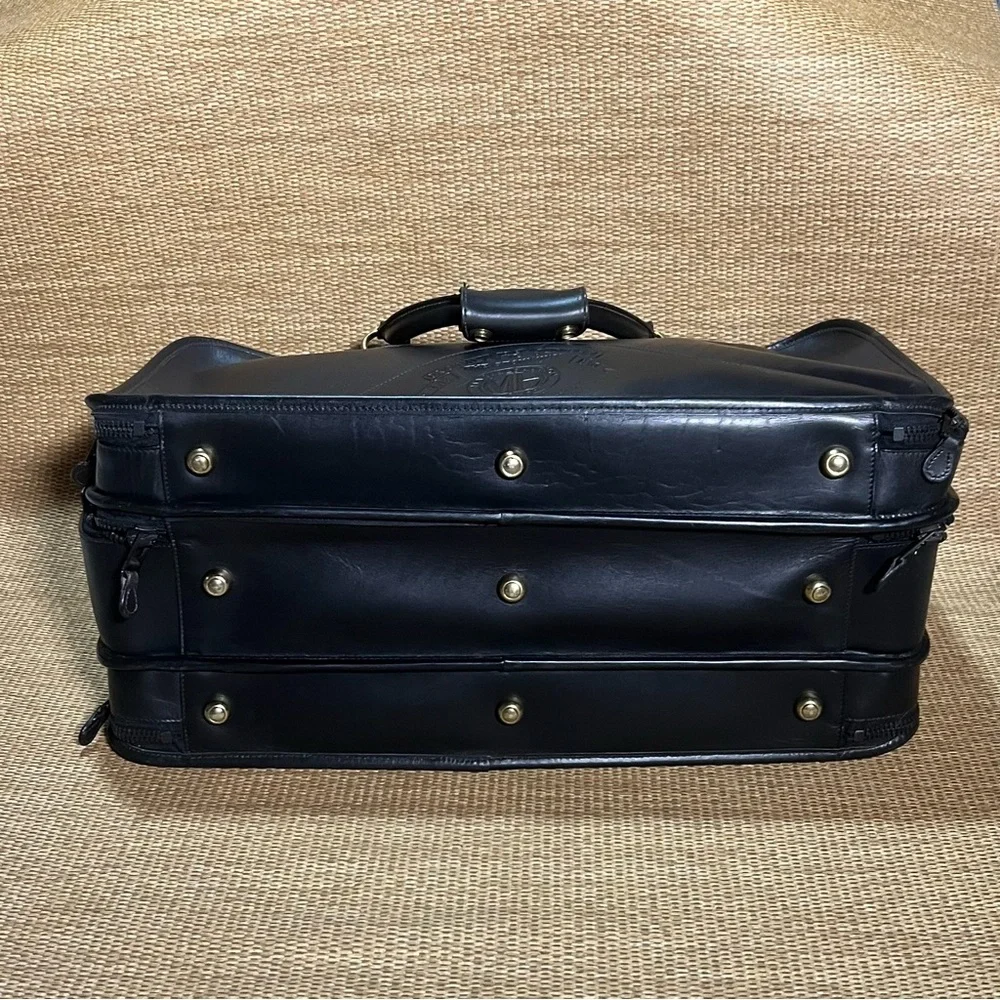 Ghurka Original Stowaway No. 36 Marley Hodgson Travel Bag Black Leather Vintage
