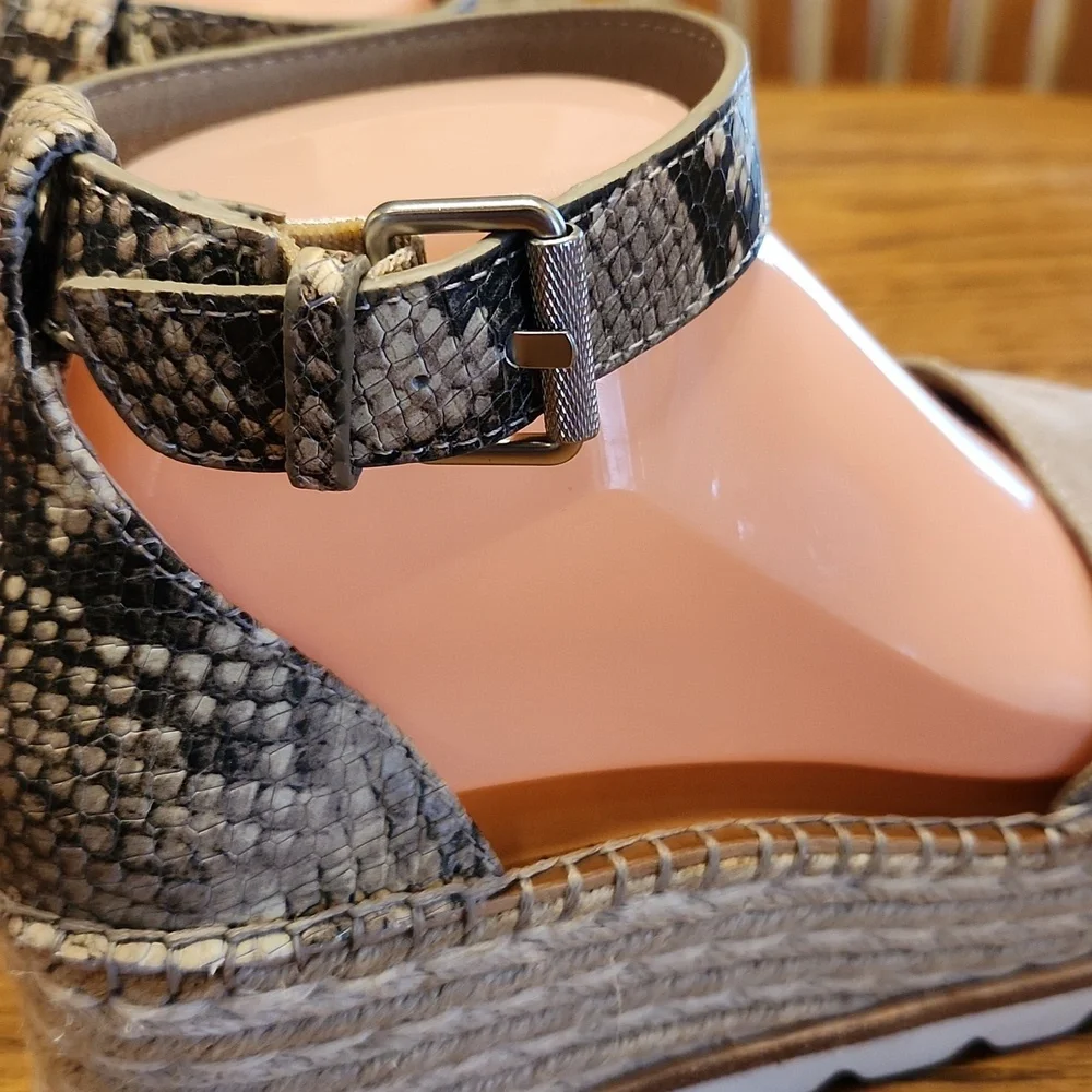 Dolce Vita Larita Multi Suede Espadrille Sandals Size 7.5