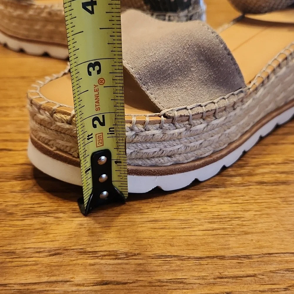 Dolce Vita Larita Multi Suede Espadrille Sandals Size 7.5