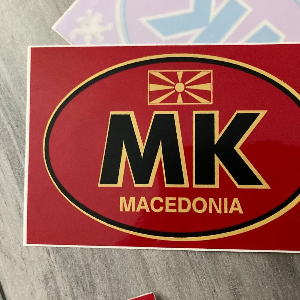 RARE VINTAGE Macedonia Car Sticker