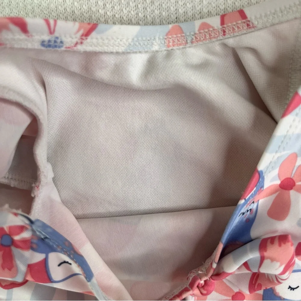 Baby Girl Swimwear One Peace Beach Pool Summer Old Navy Hat Size 0-6 Months