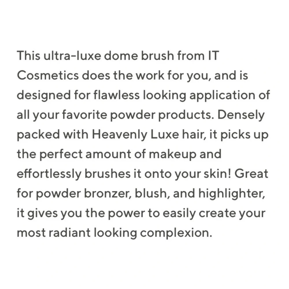 New IT Cosmetics Heavenly Luxe Radiance   Brush #14