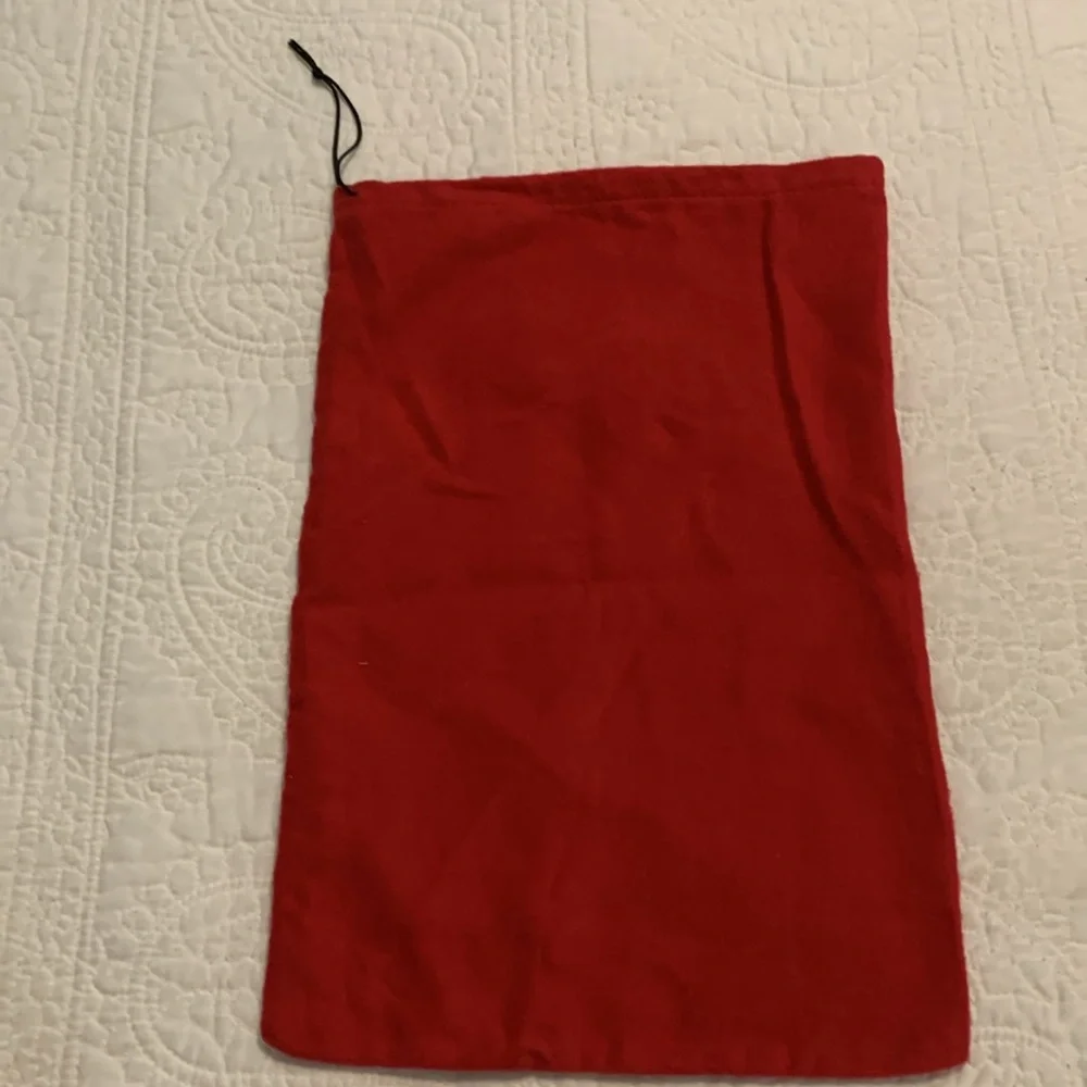 Christian Louboutin Paris Red Soft Felt Dust Bag. PreOwned