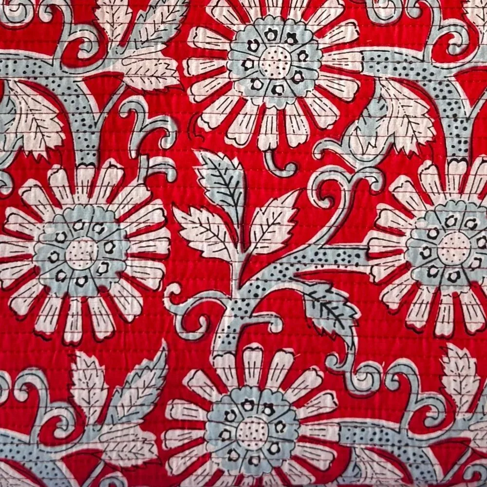 Eco-Friendly Cotton Fabric MacBook Air/IPad Sleeve Red