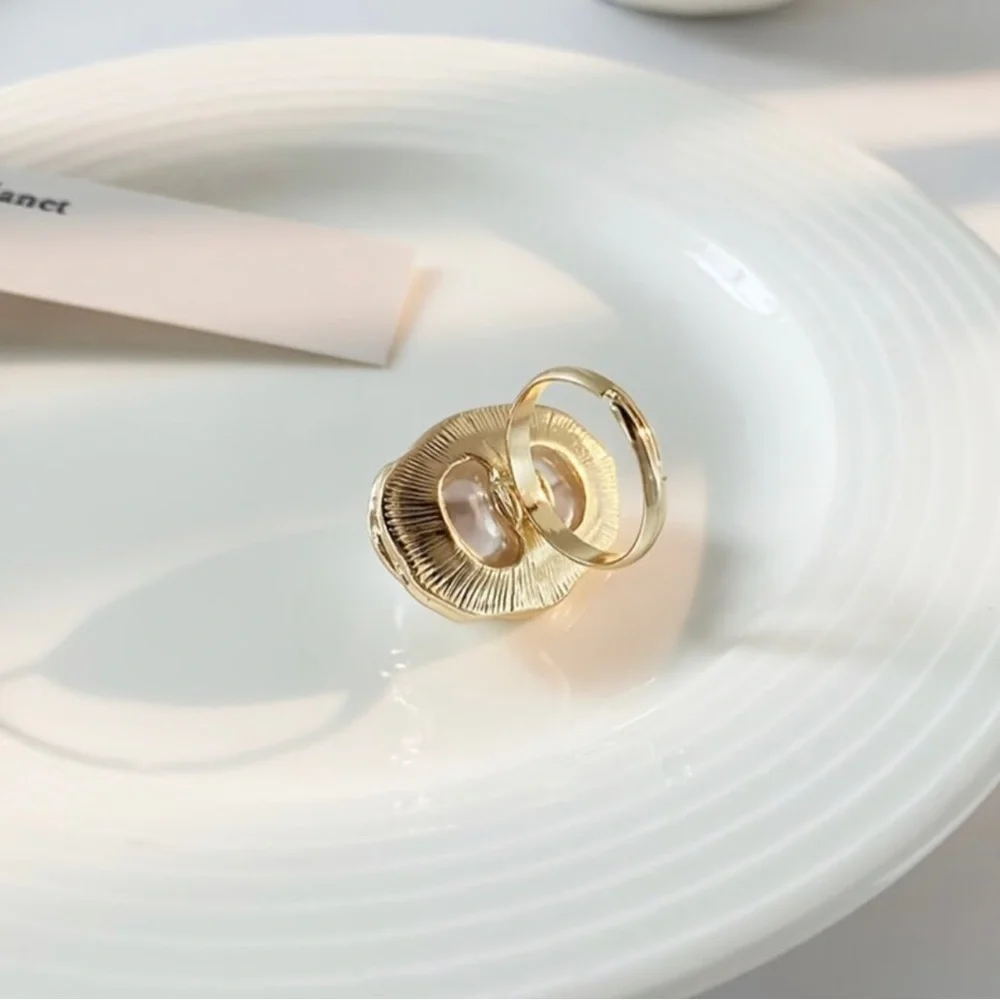 Pearl Ring French Vintage Elegant Romantic Style Ring