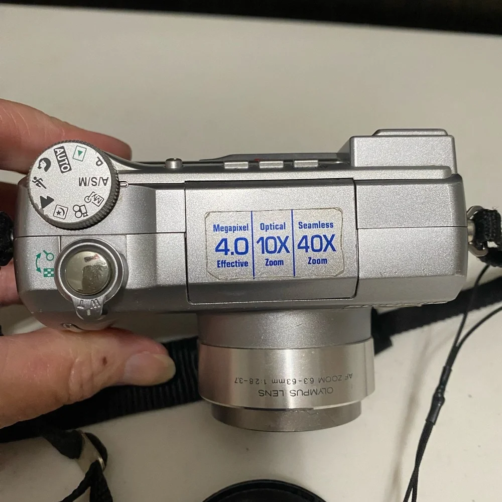 Olympus Silver Digital Camera with Charger