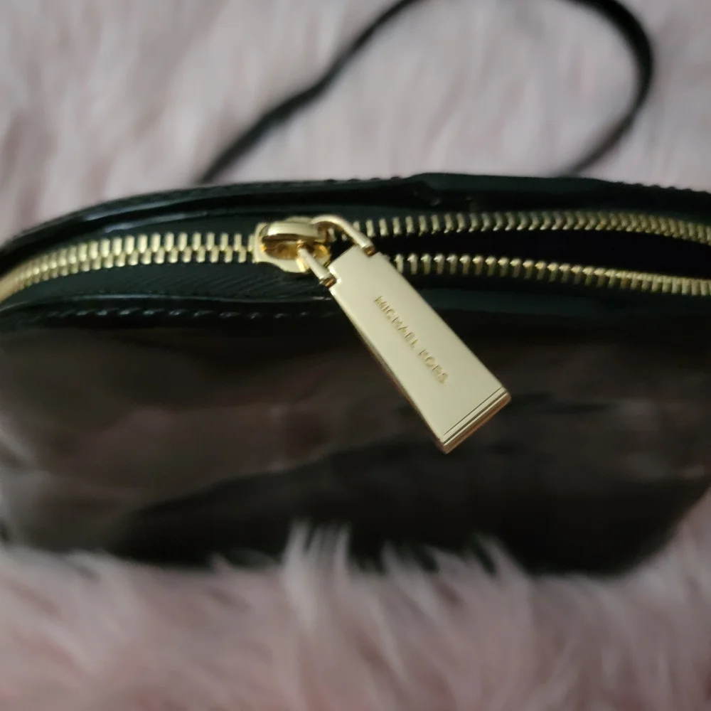 Michael Kors Mercer dome patent leather crossbody bag