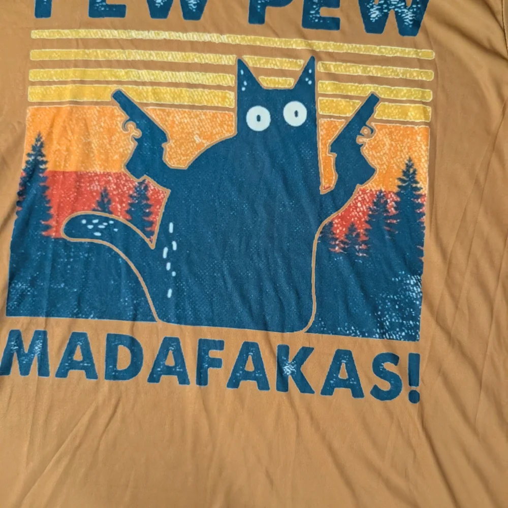 Brown Pew Pew Madafakas Tee