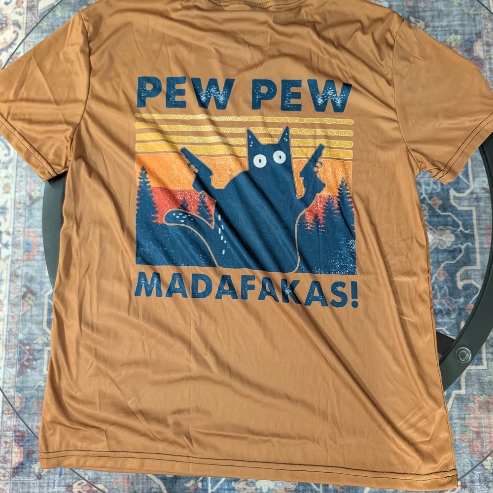 Brown Pew Pew Madafakas Tee