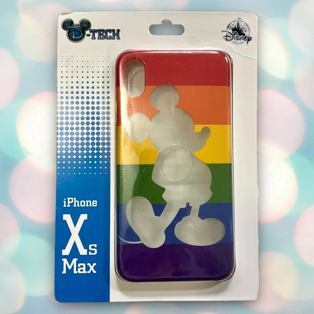 BRAND NEW Disney Pride Rainbow Mickey Mouse iPhone XS Max Cell Phone Case