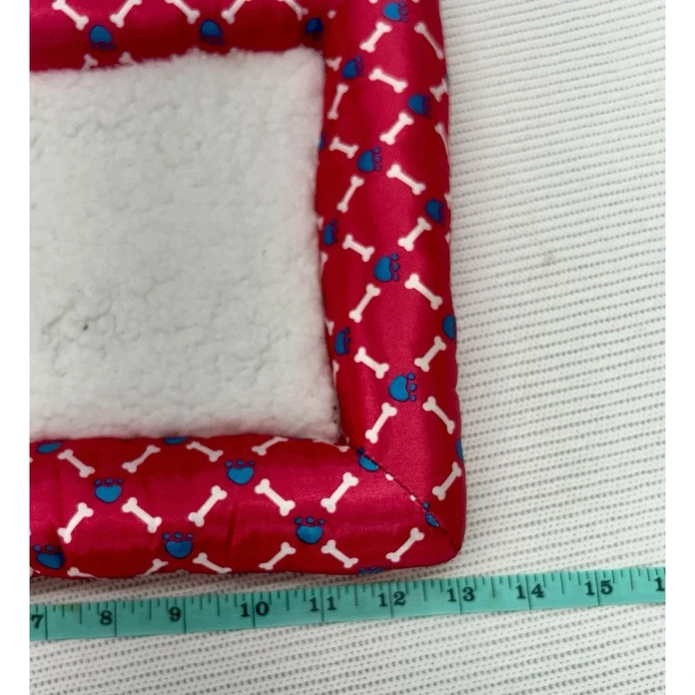 Build A Bear Workshop Pet Purple Paw/Bone Print‎ Dog Bed Mat BABW