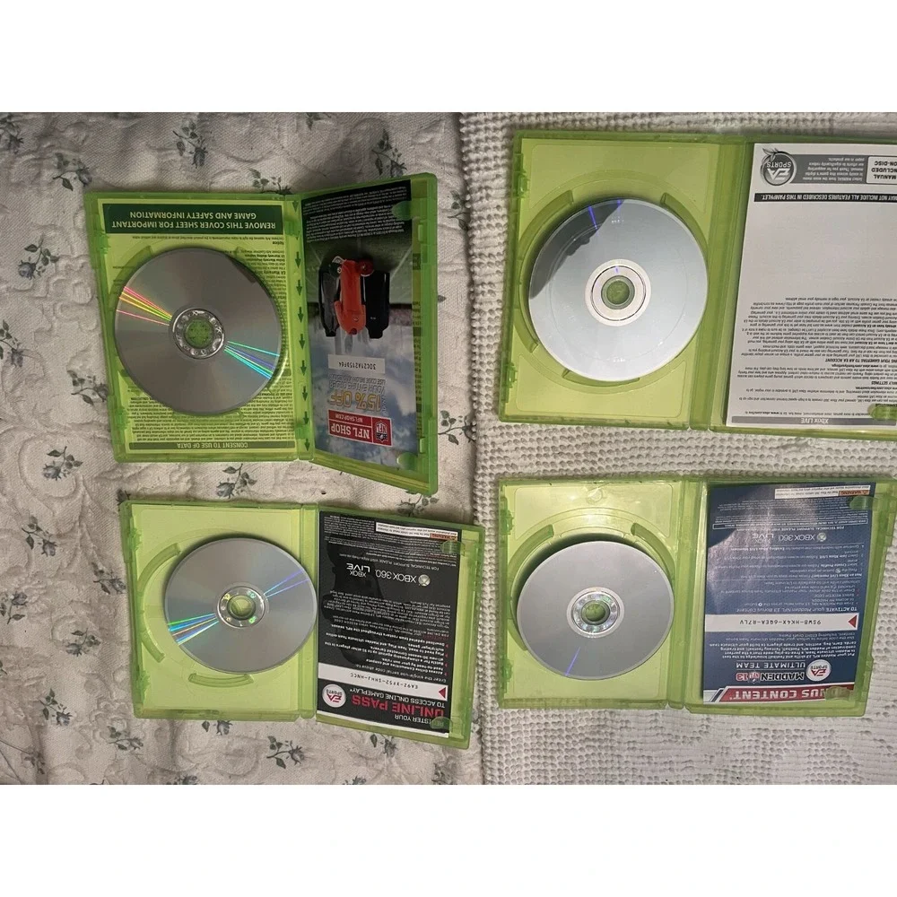 Xbox 360 Madden Lot of 4 2012, 2013, 2013, 2015