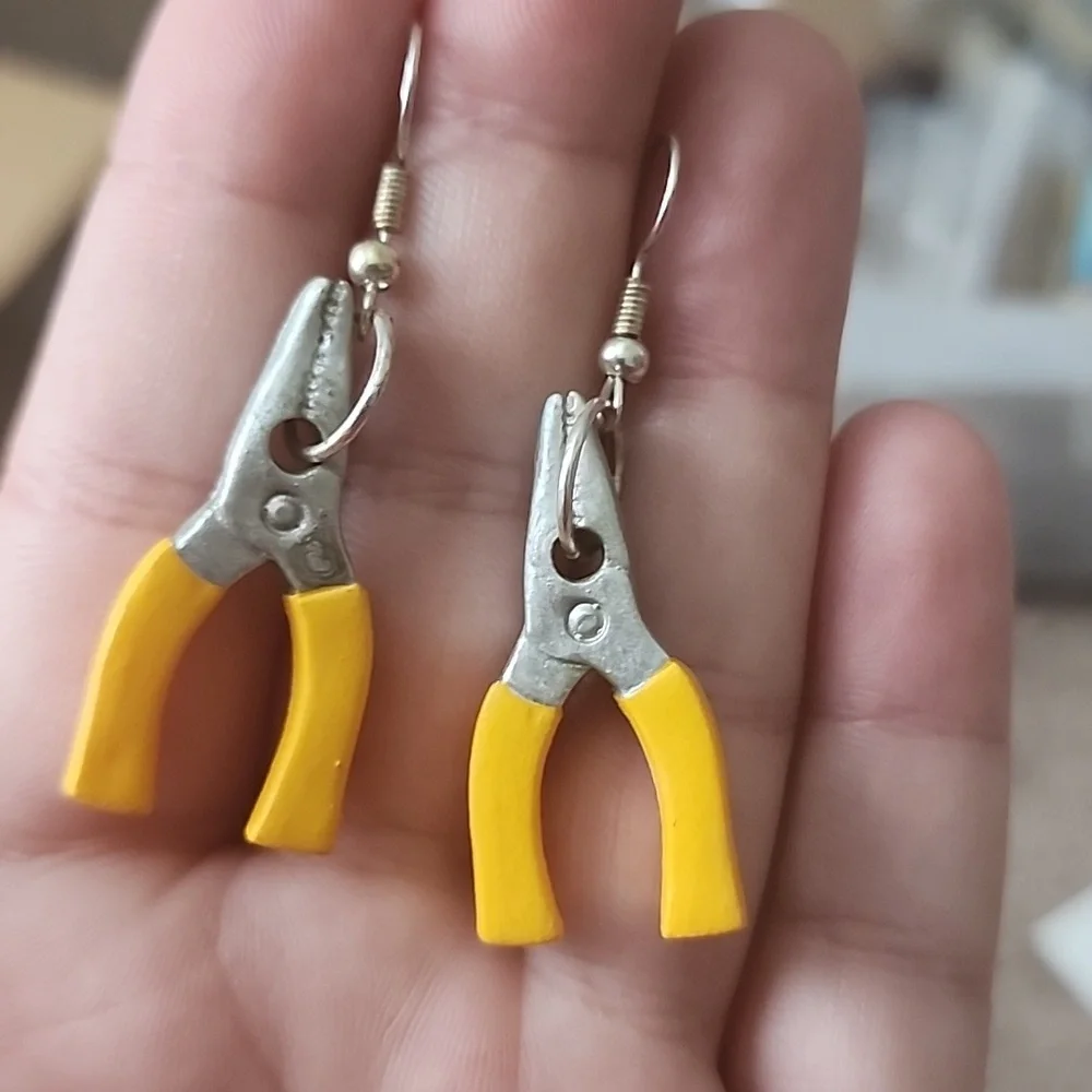 Yellow Pliers Earrings