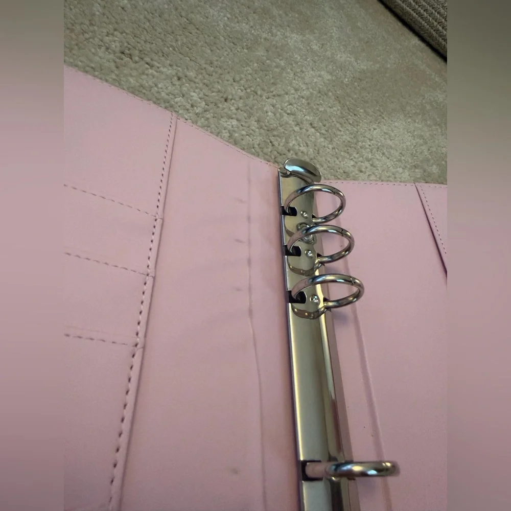 2pc Pink and Yellow A6 Ring Binder Bundle