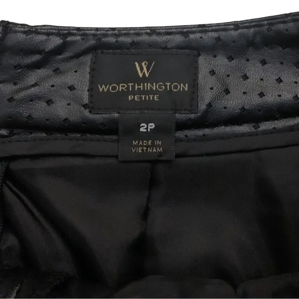 Worthington black faux