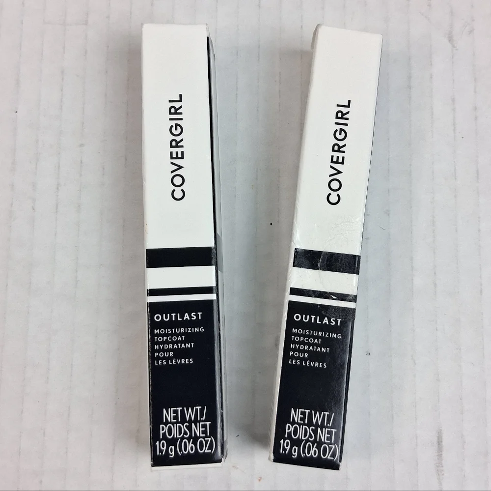Covergirl Outlast Moisturizing Topcoat Lipstick. Lot Of 2