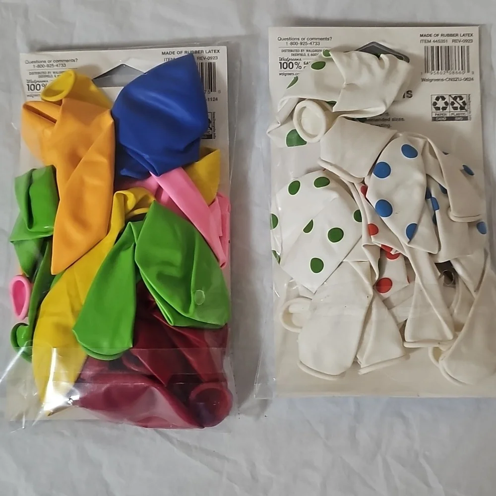 Party Supplies Candles, Balloons, Balloon Banner New