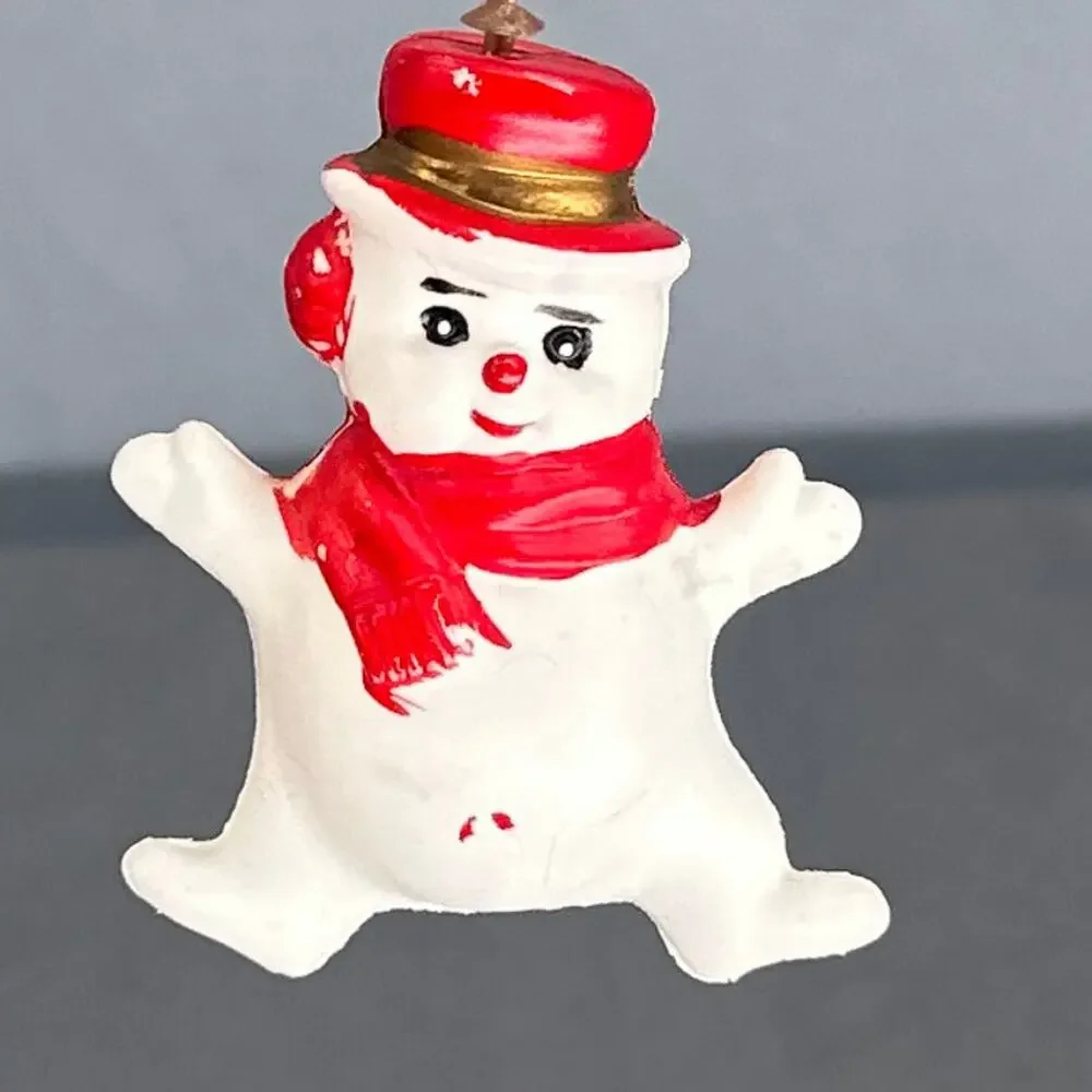 Vintage flocked holiday color