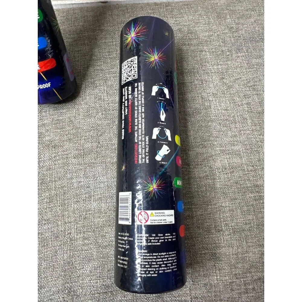 Vandoona Toys Glow Sticks 100 Pcs Party Pack Lot of 3