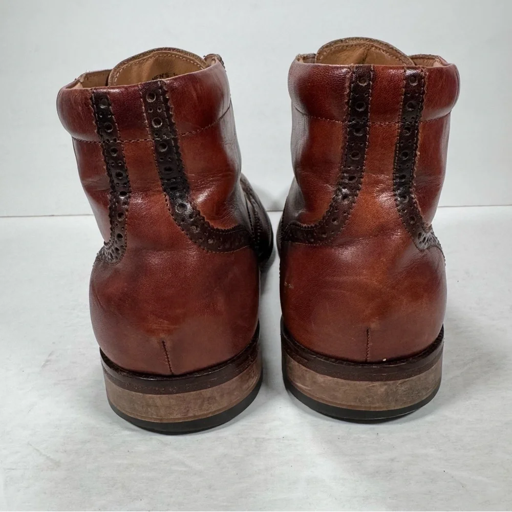 Cole Haan Brown Leather Williams Wingtip Lace Up Chukka Boots Men Size 10W